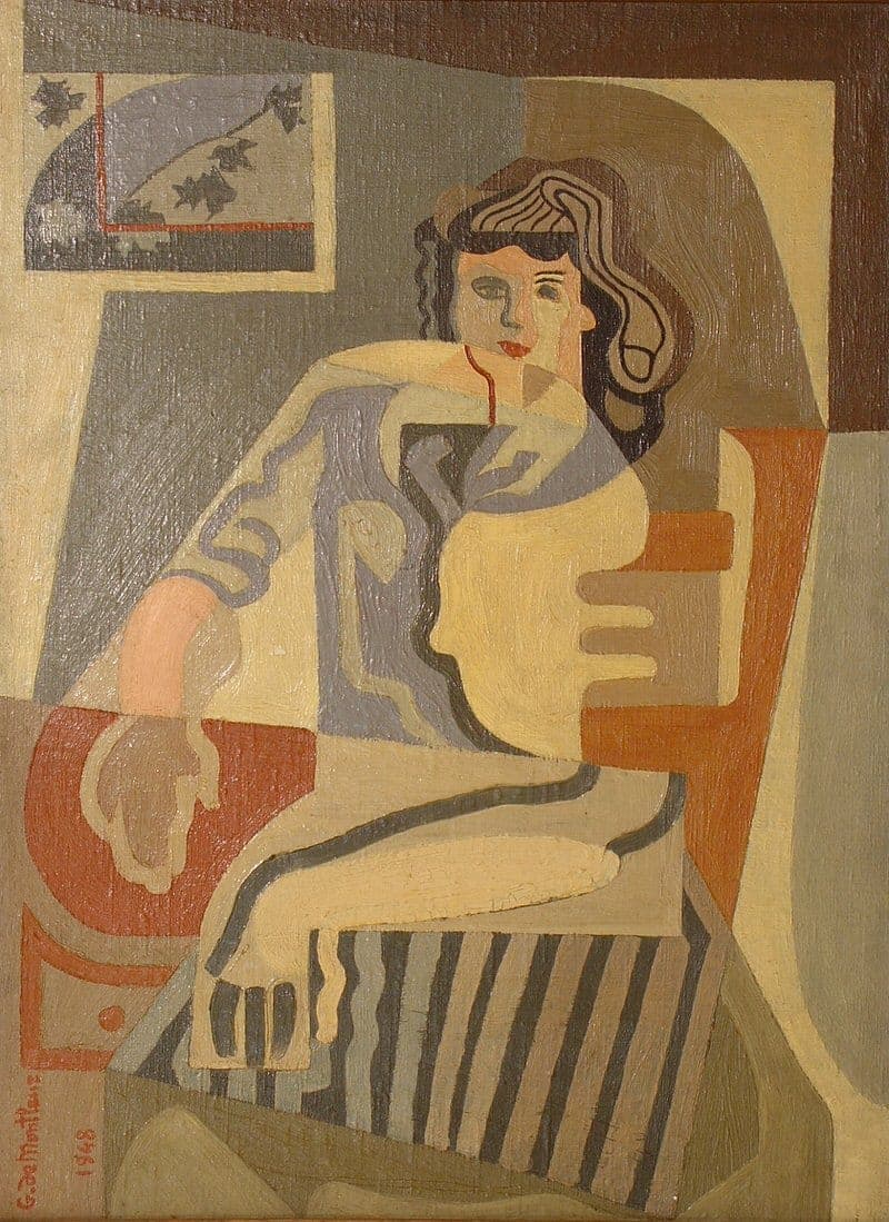 Женщина, сидящая на стуле (Femme assise à la chaise)